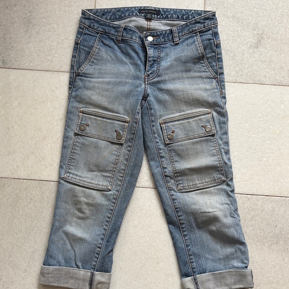 Banana Republic Denim Cargo Capris